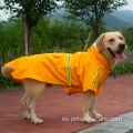 Ropa de perrito con capucha con cremallera de impermeable ropa para perros impermeable